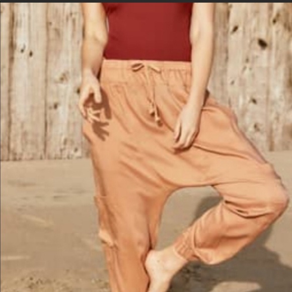 Free People Rise To The Sun Solid Harem Pants - Picture 6 of 8